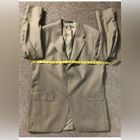 Lauren RALPH LAUREN Suit Blazer Sz 44T - 88% Wool - 12% Alpaca - Made in Canada - Picture 6 of 11